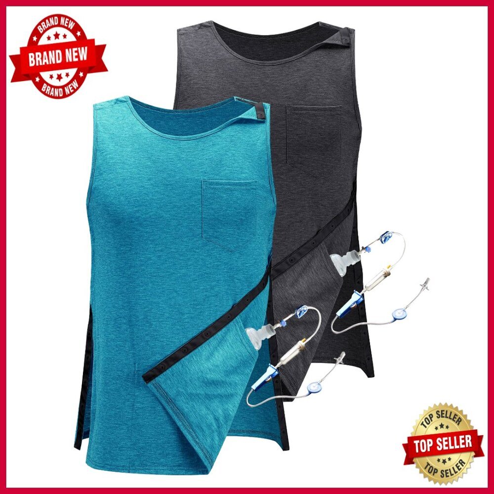 Post Surgery Tank Top with Snap Buttons for Mastectomy Recovery